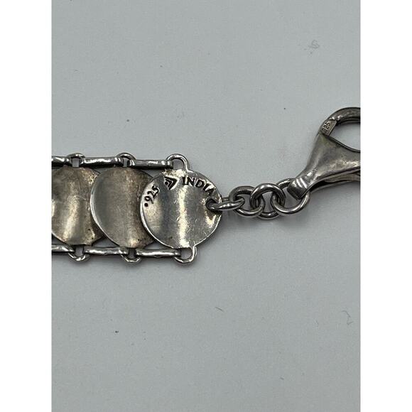Silpada Retired 925 Sterling Silver Simply Sequin Disc Coin Link Bracelet B2829 - Picture 7 of 12